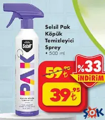 SELSİL PAK MUCİZE KÖPÜK TEMİZLEYİCİ SPREY 500 ML